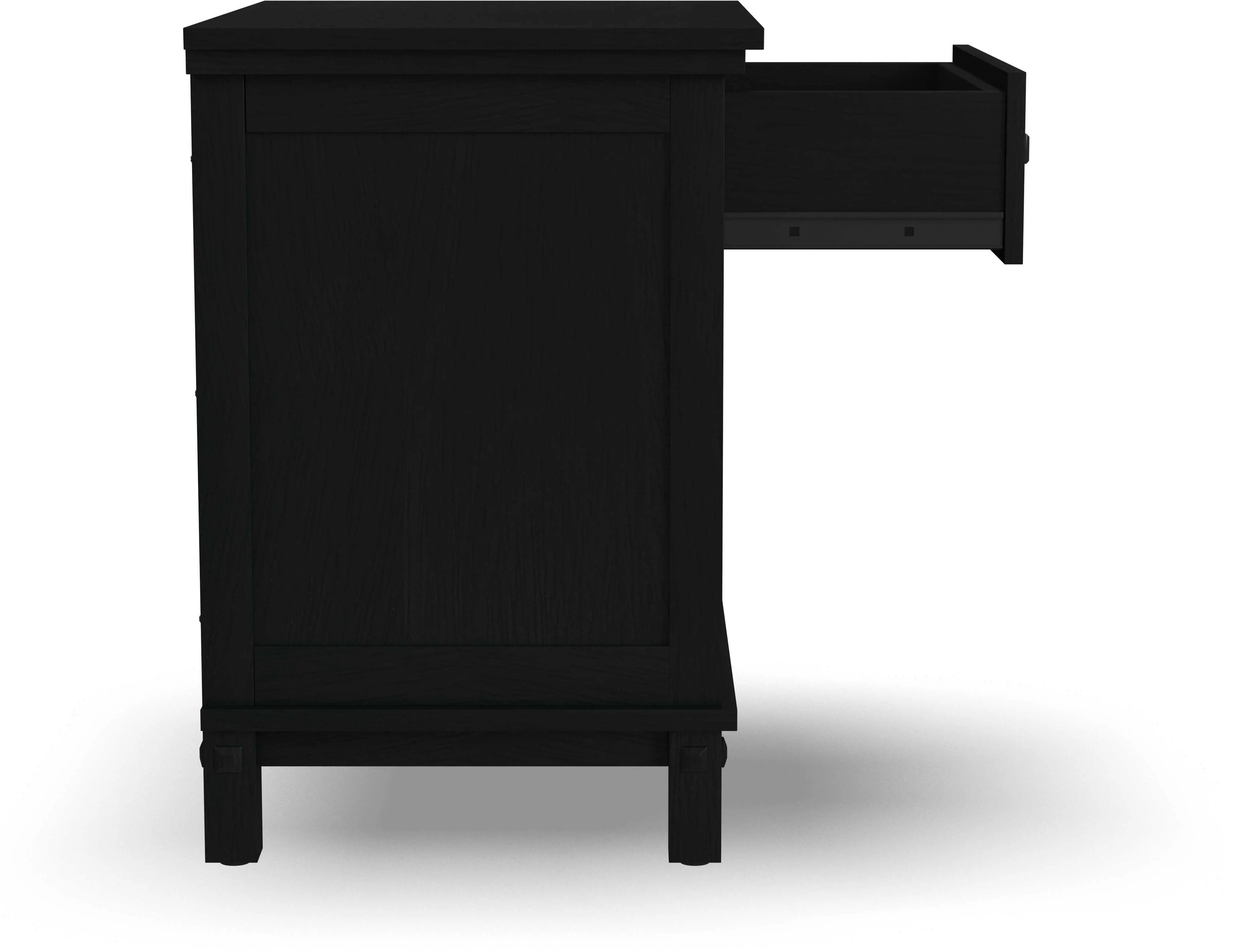 5911-42C Oak Park Black Nightstand-6