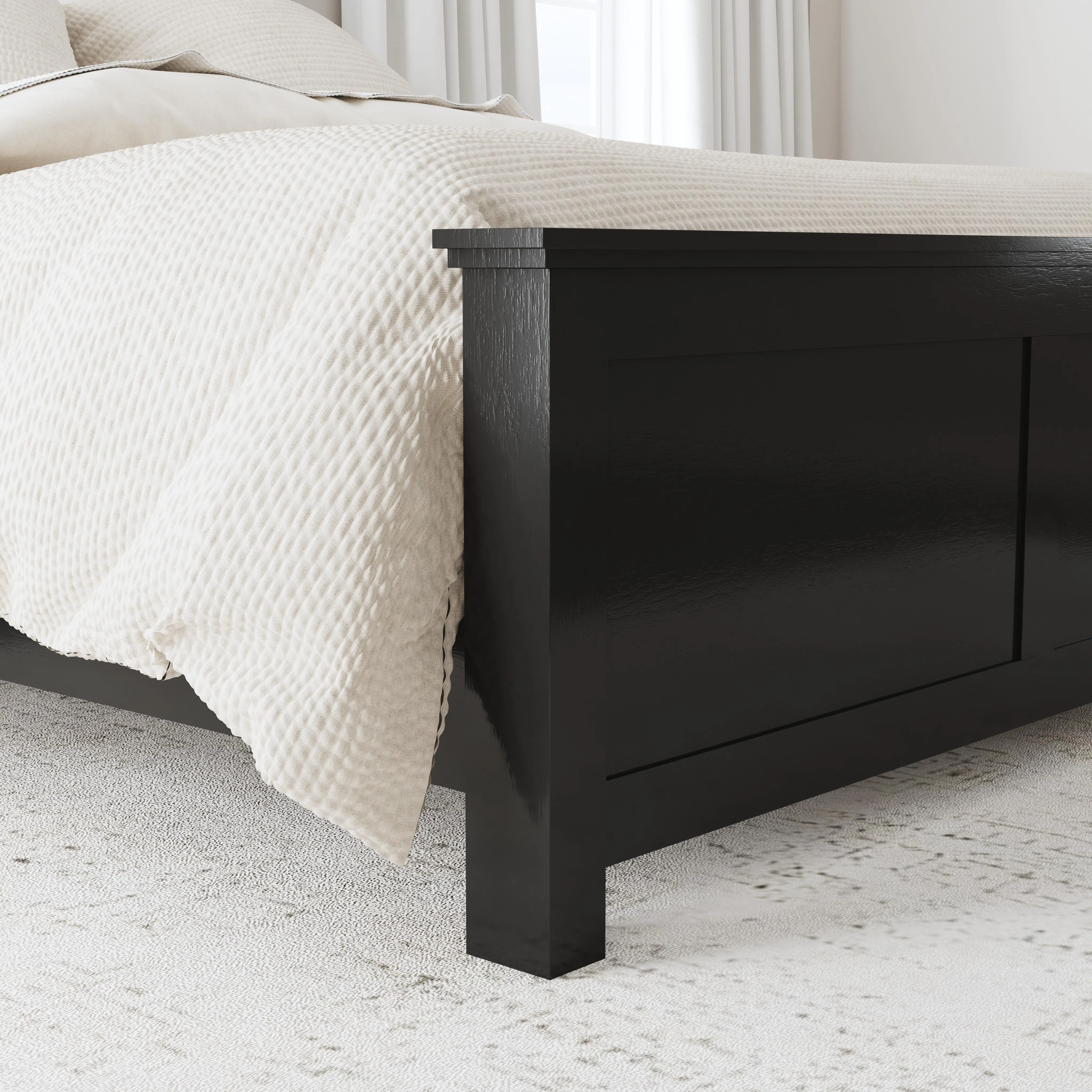 5911-500 Oak Park Black Queen Bed-4