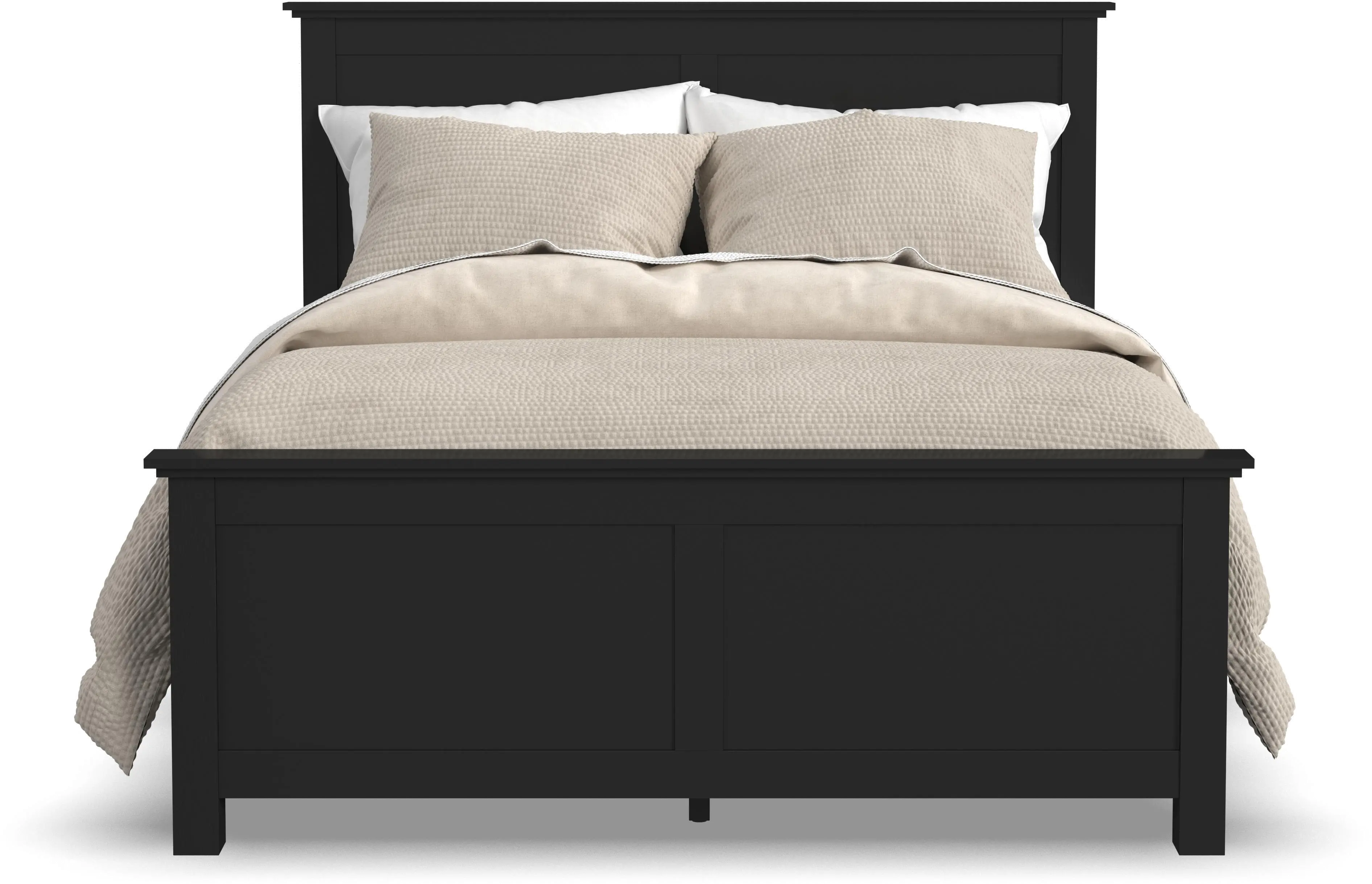 5911-500 Oak Park Black Queen Bed-1