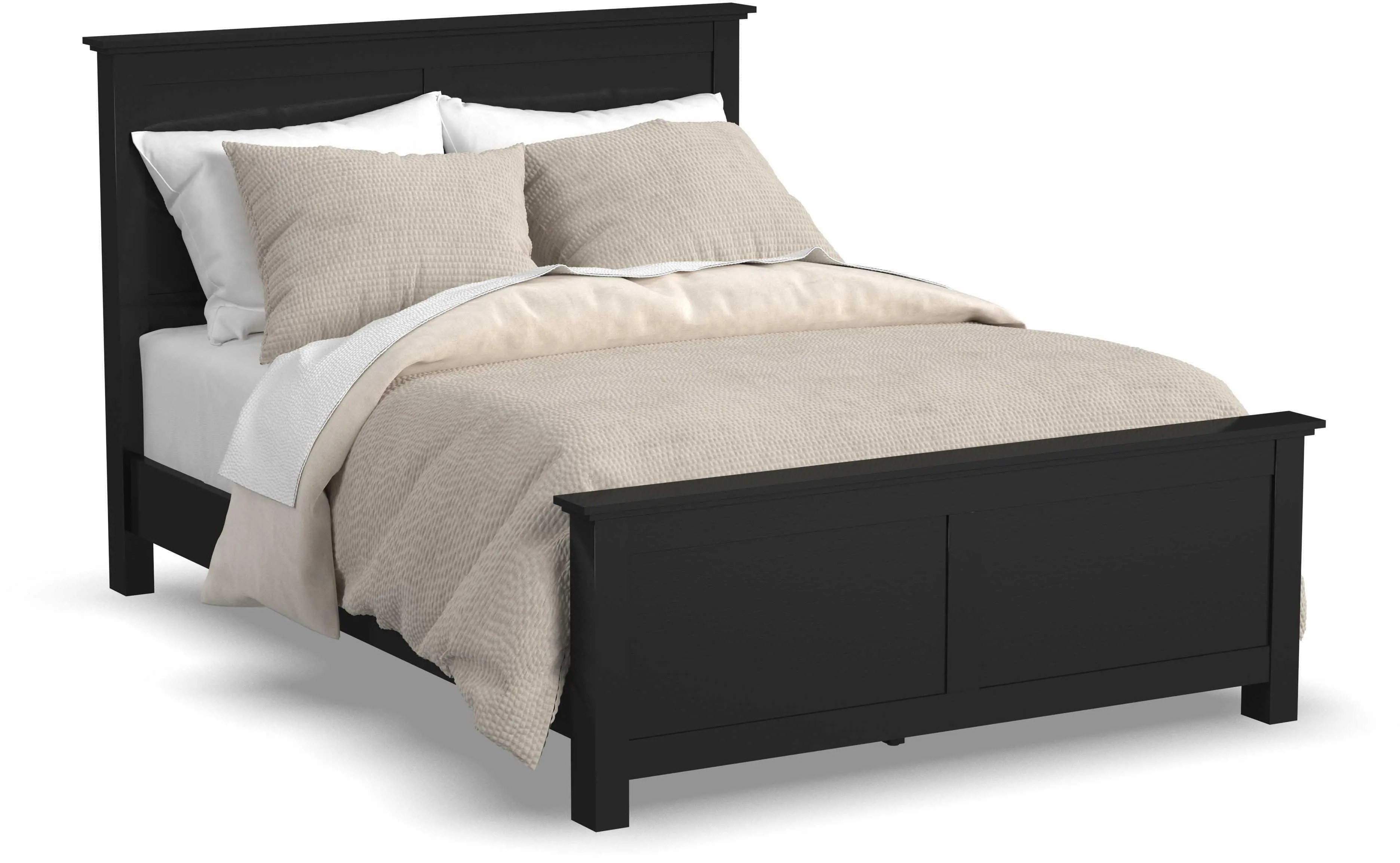 5911-500 Oak Park Black Queen Bed-5