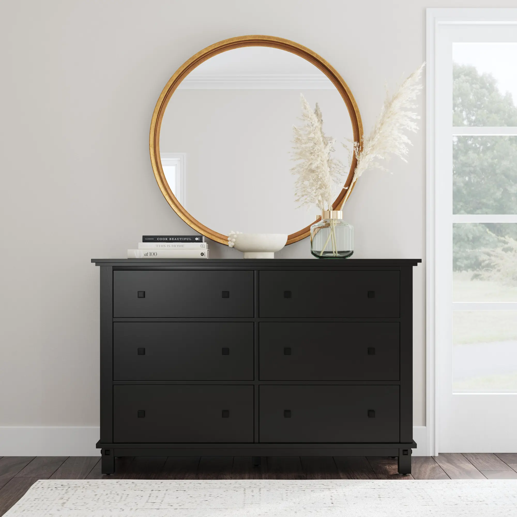 Oak-Park-Black-Dresser-