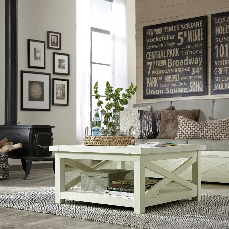 Seaside Lodge Off-White Coffee Table