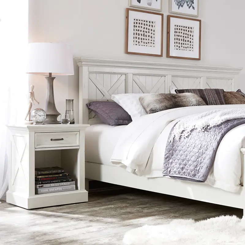 Seaside Lodge Off-White King Headboard