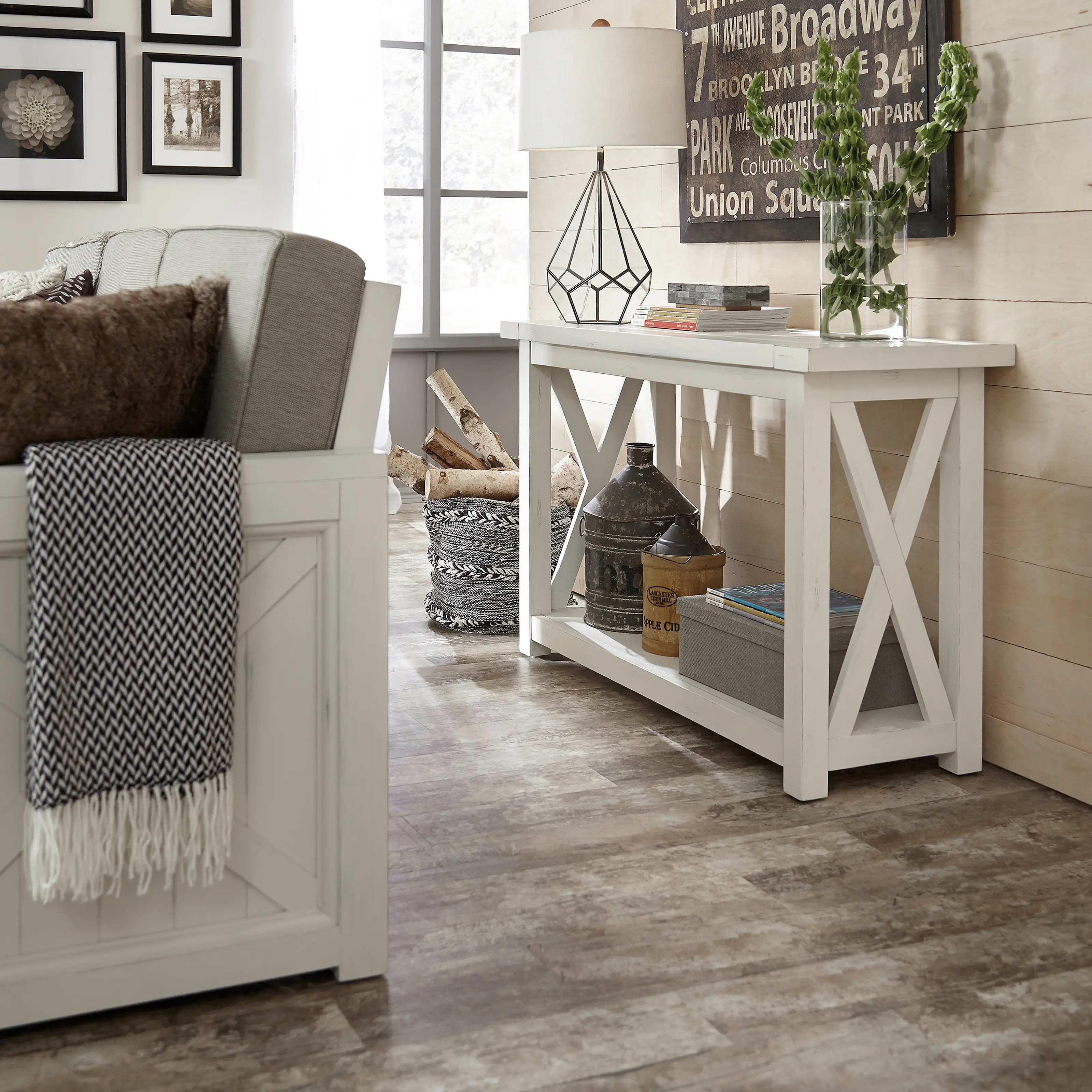 5523-22 Seaside Lodge Off-White Console Table-2