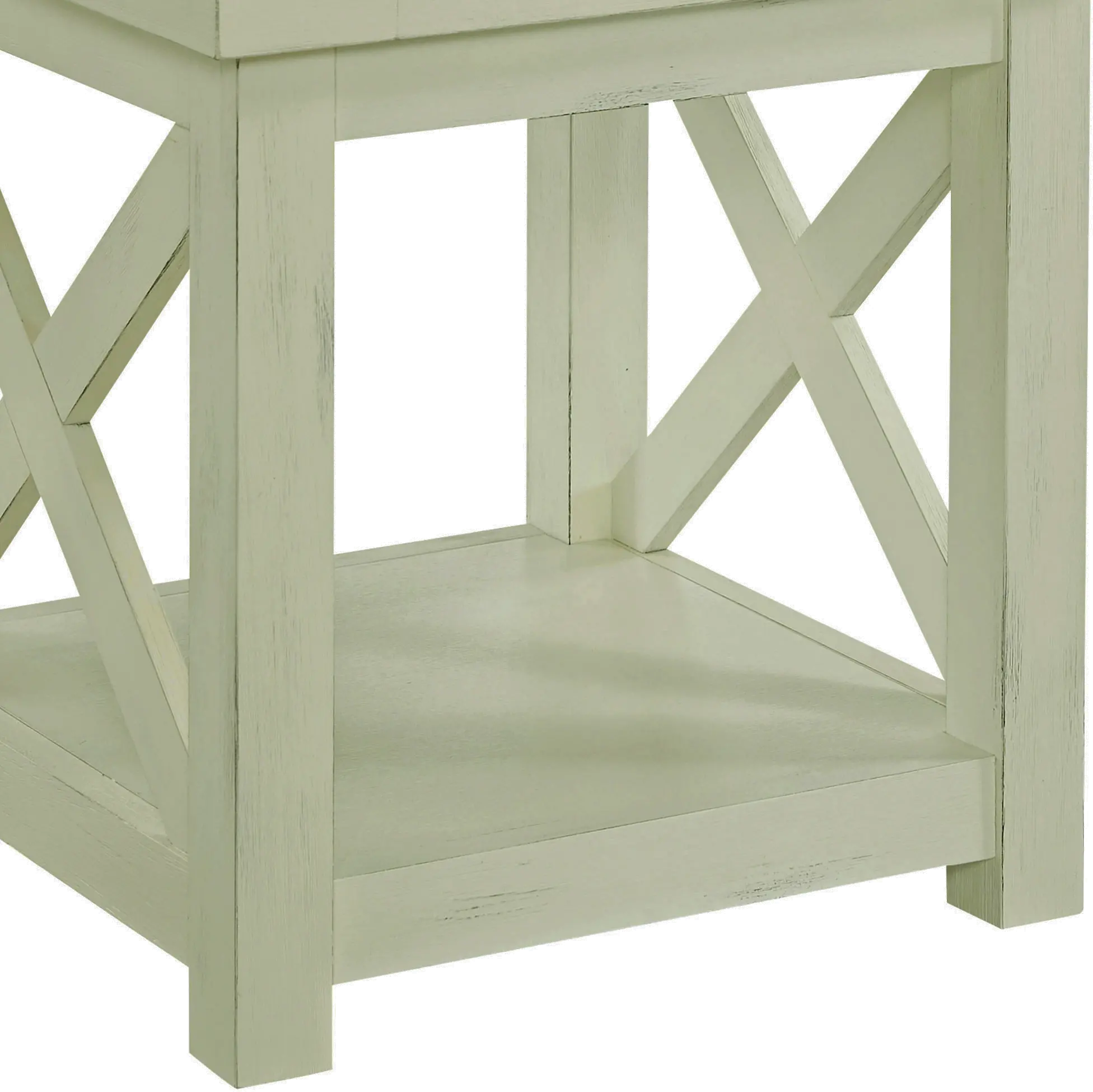 5523-20 Seaside Lodge Off-White End Table-5