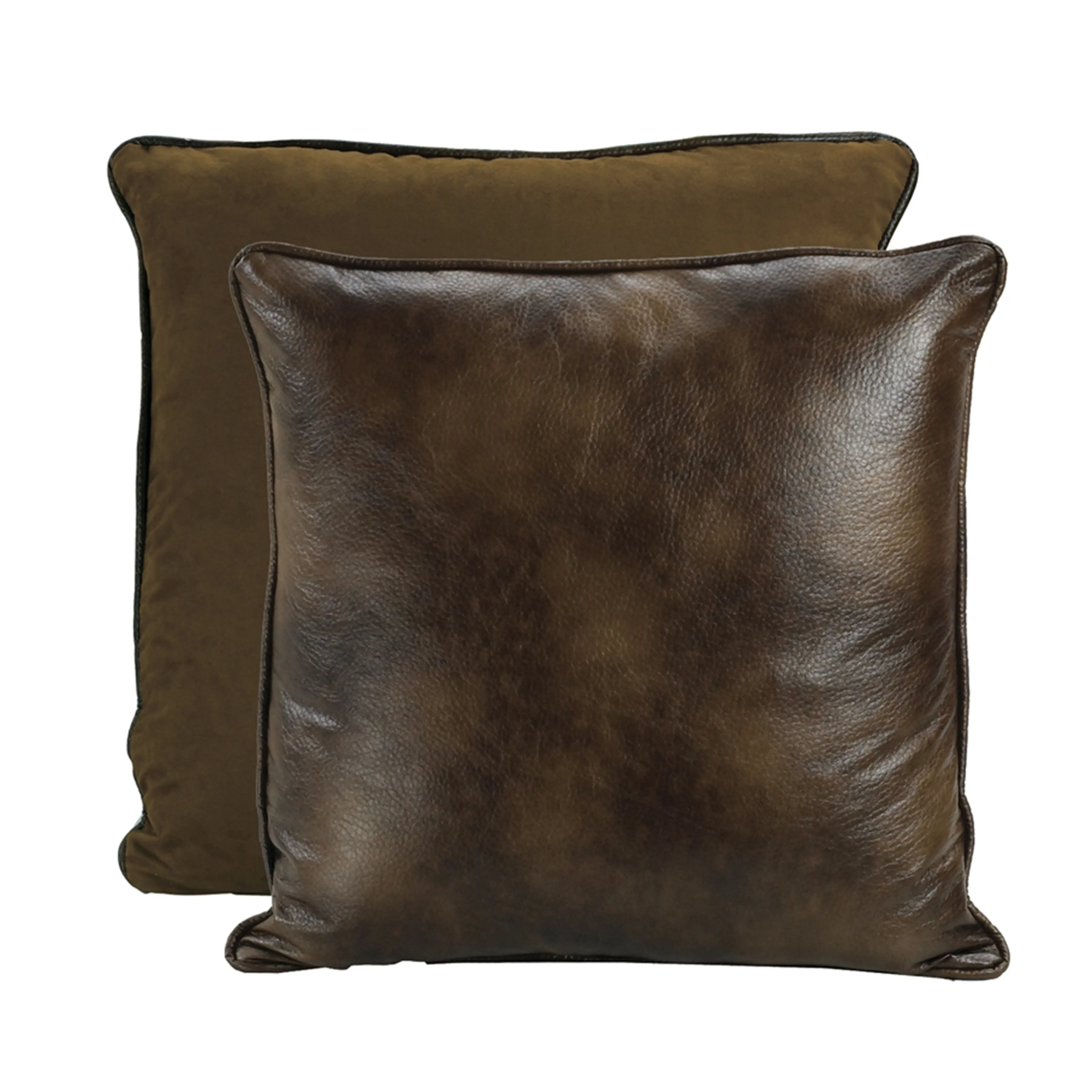 Brown Faux Euro Pillow-1