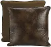 Brown Faux Euro Pillow
