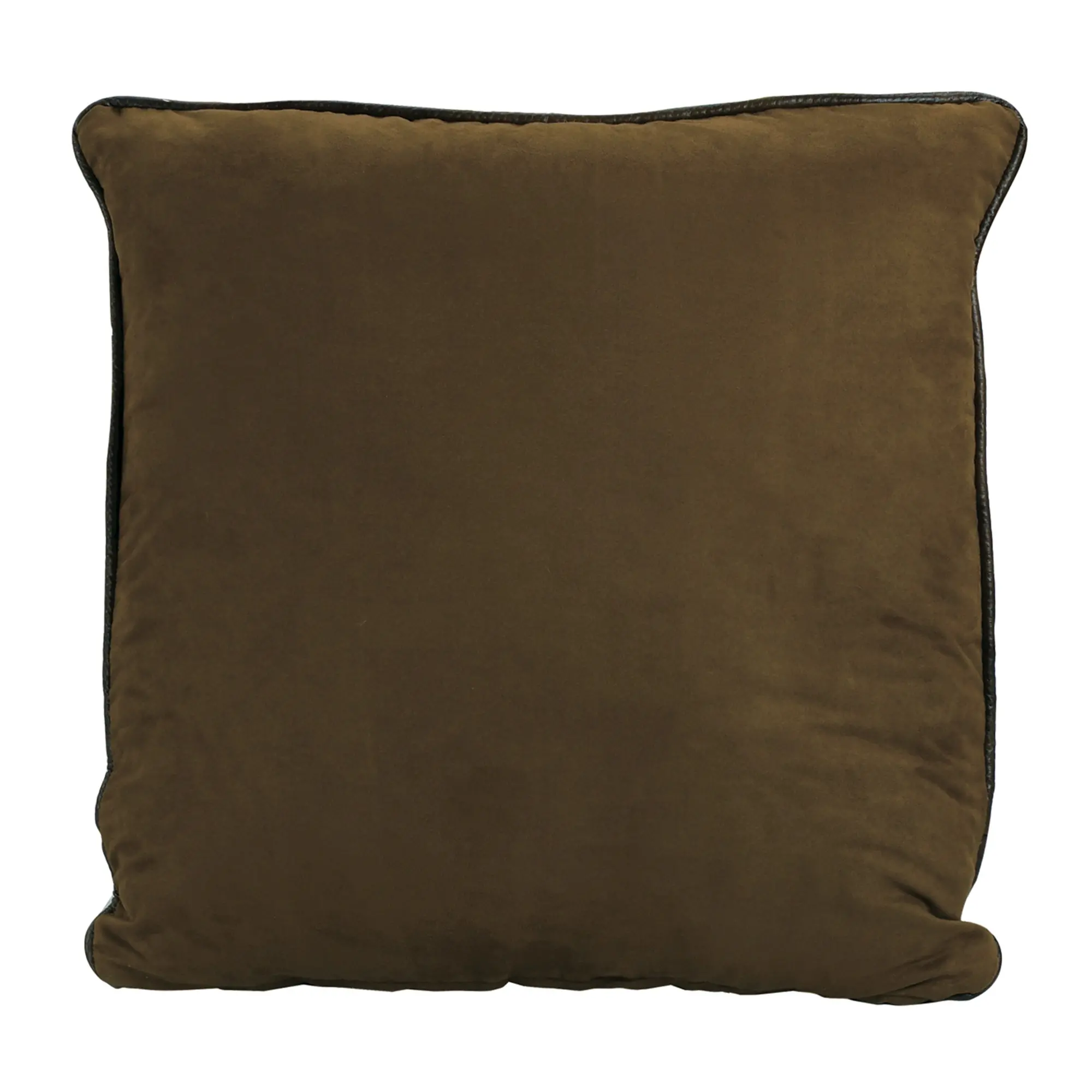 Brown Faux Euro Pillow-2