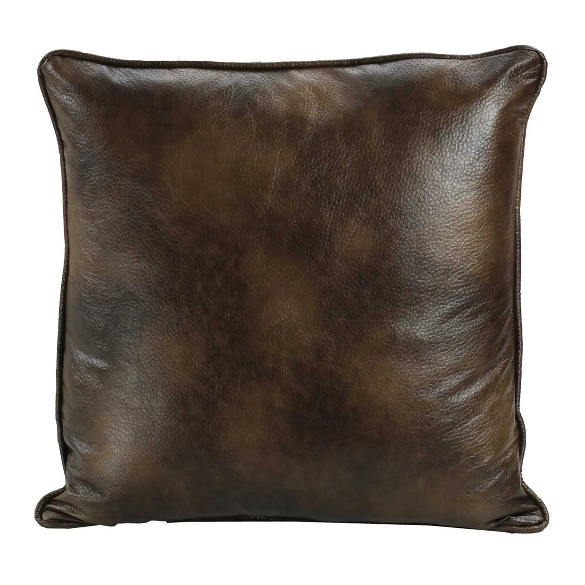 Brown Faux Euro Pillow-3