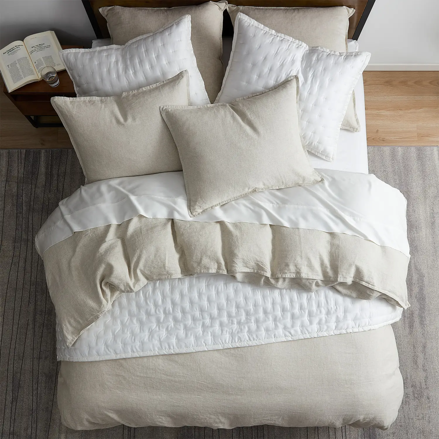 Linen Super King Duvet Cover-1