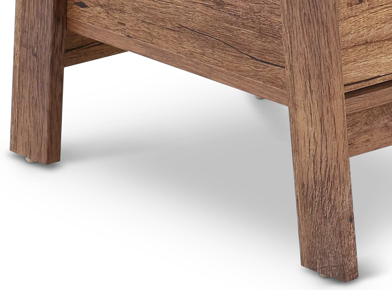 Trestle Vintage Oak Executive Office Desk-8