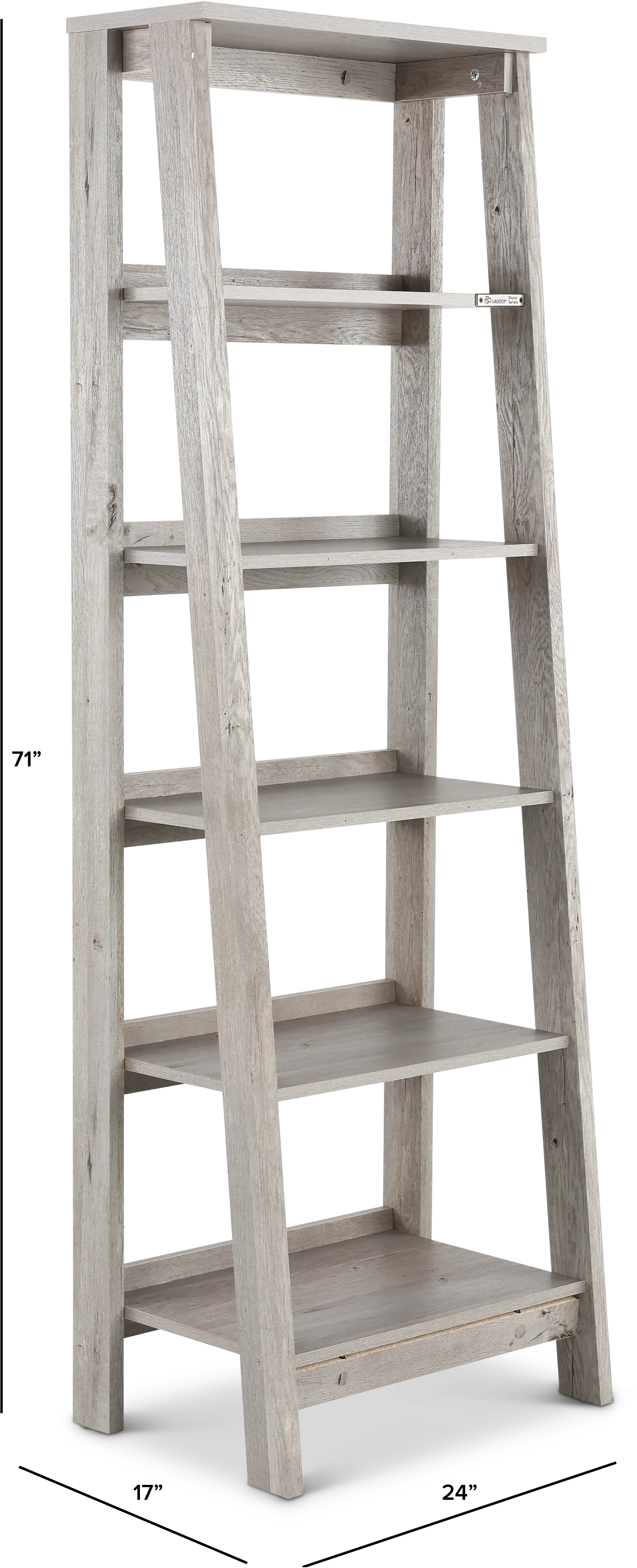 Trestle Light Gray Tiered Bookcase-3