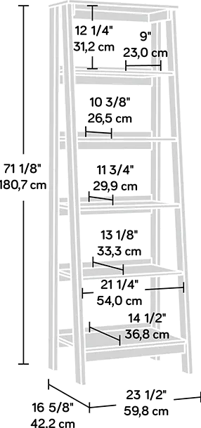 Trestle Natural Tiered Bookcase-9