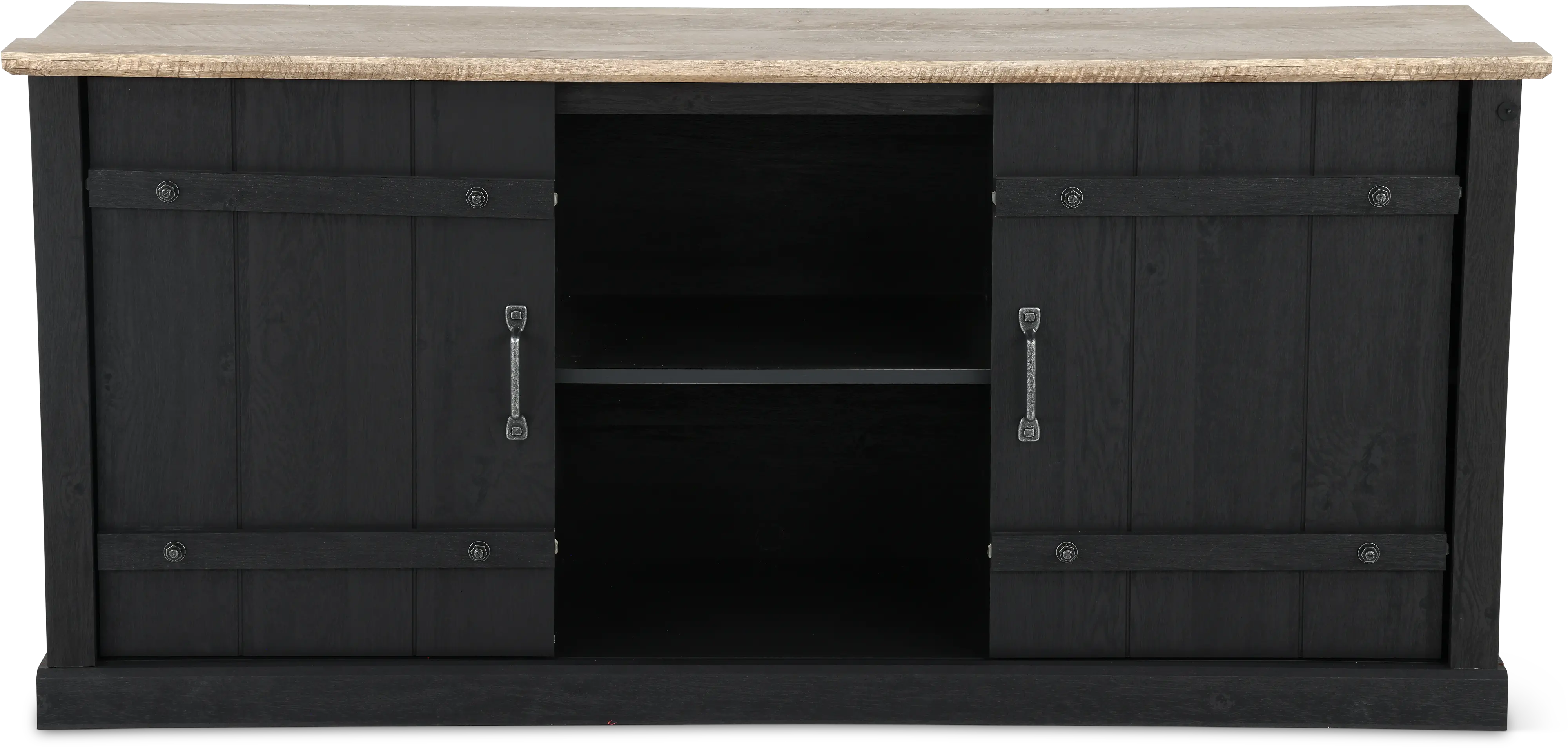 Farmhouse Black 62  TV Stand-1