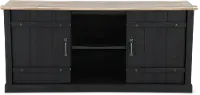 Farmhouse Black 62  TV Stand