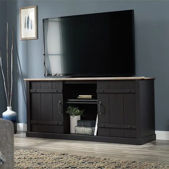 Farmhouse Black 62  TV Stand-2