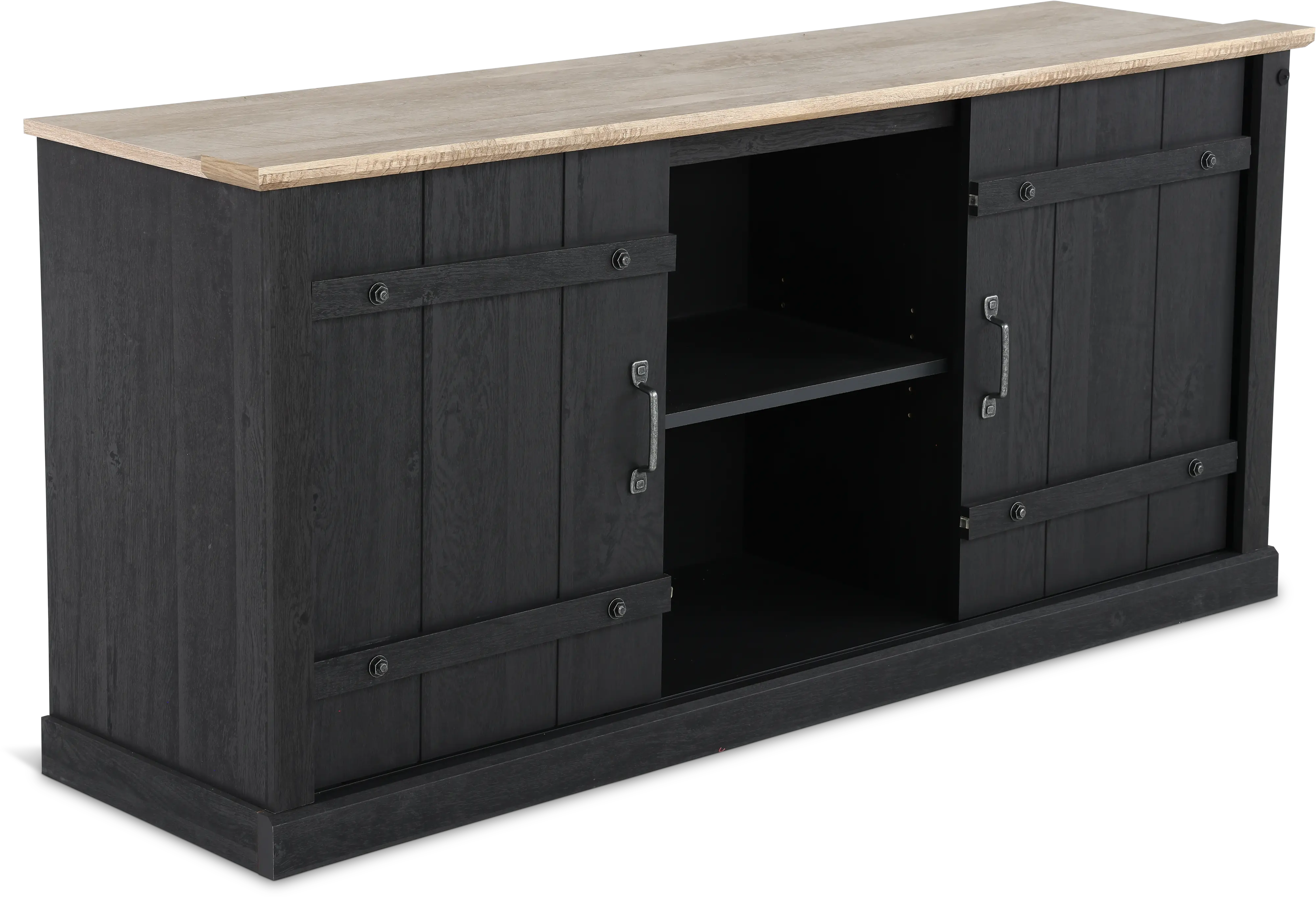 Farmhouse Black 62  TV Stand-4
