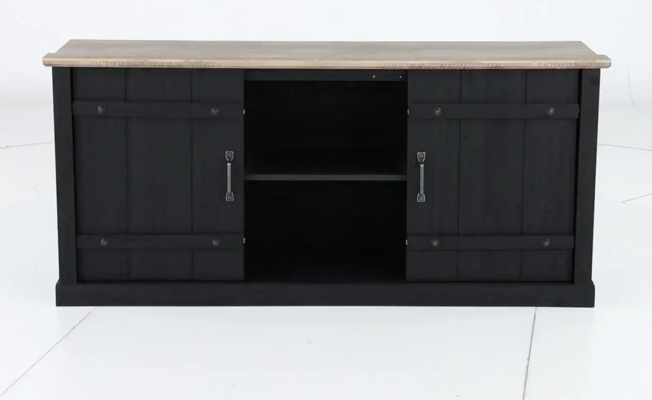 Farmhouse Black 62  TV Stand-5