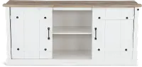 Farmhouse White 62  TV Stand
