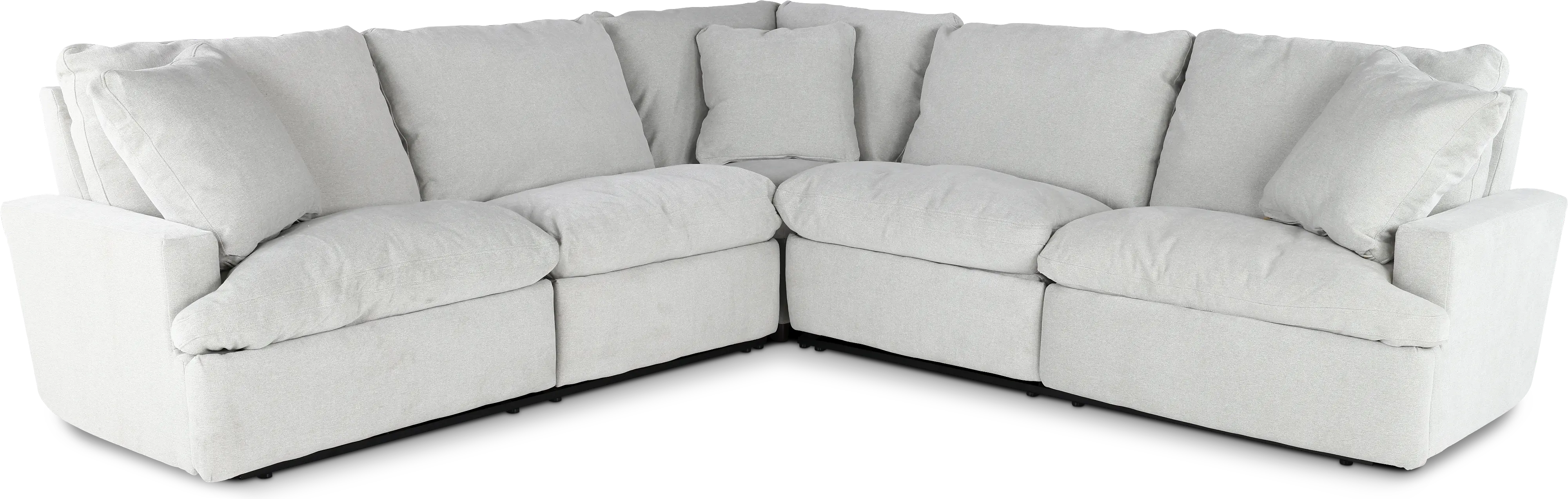310/STRATUS/3PC Stratus Cement White 3-Piece Reclining Sectional-1