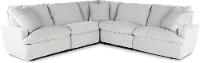 310/STRATUS/3PC Stratus Cement White 3-Piece Reclining Sectional