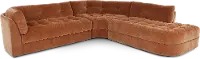 Juniper Ginger Orange 3 Piece Sectional