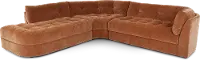 Juniper Ginger Orange 3 Piece Sectional