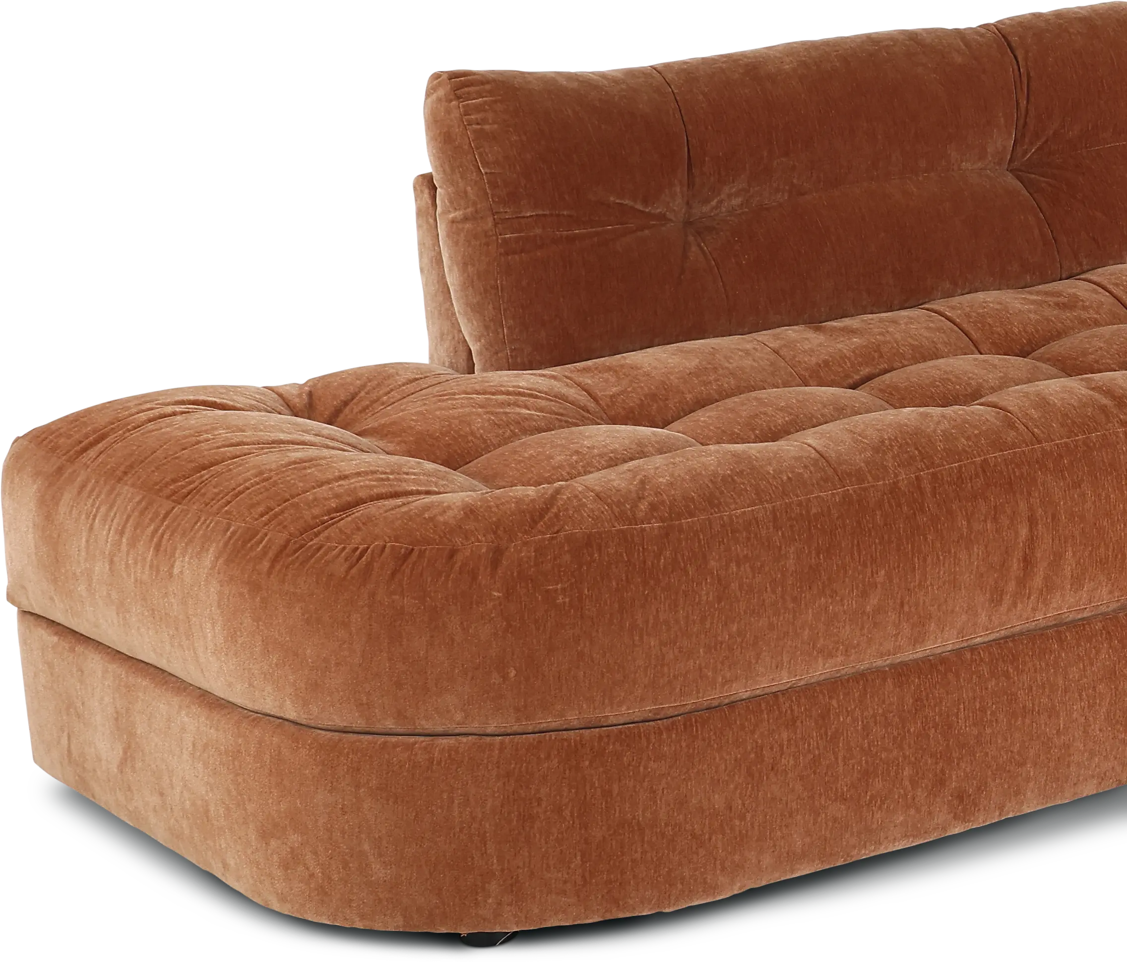 Juniper Ginger Orange 3 Piece Sectional-4