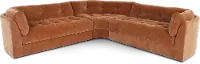 Juniper Ginger Orange 3 Piece Sectional