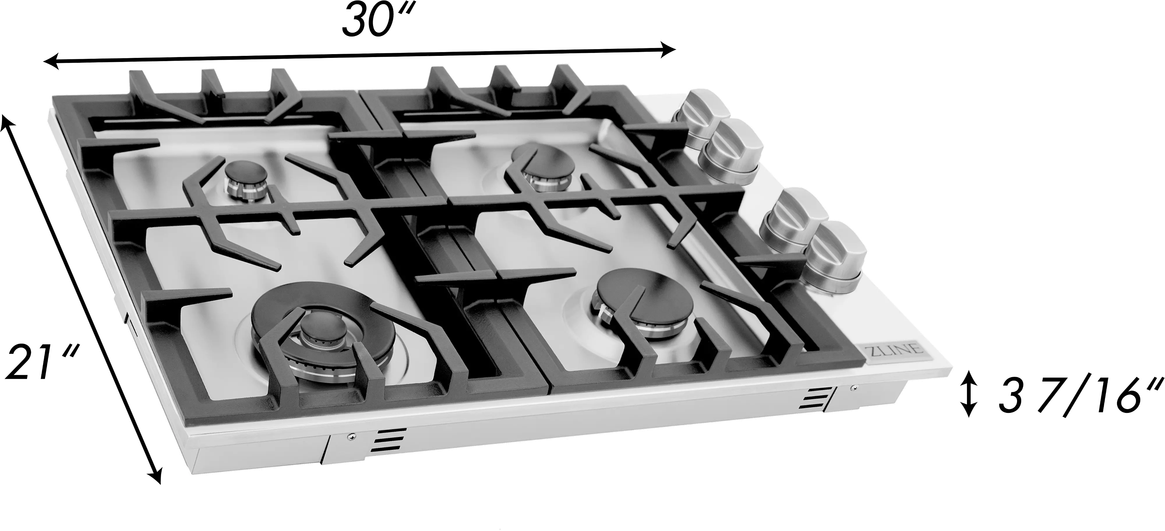 RC30 ZLINE Gas Cooktop - Stainless Steel 30 Inch-8