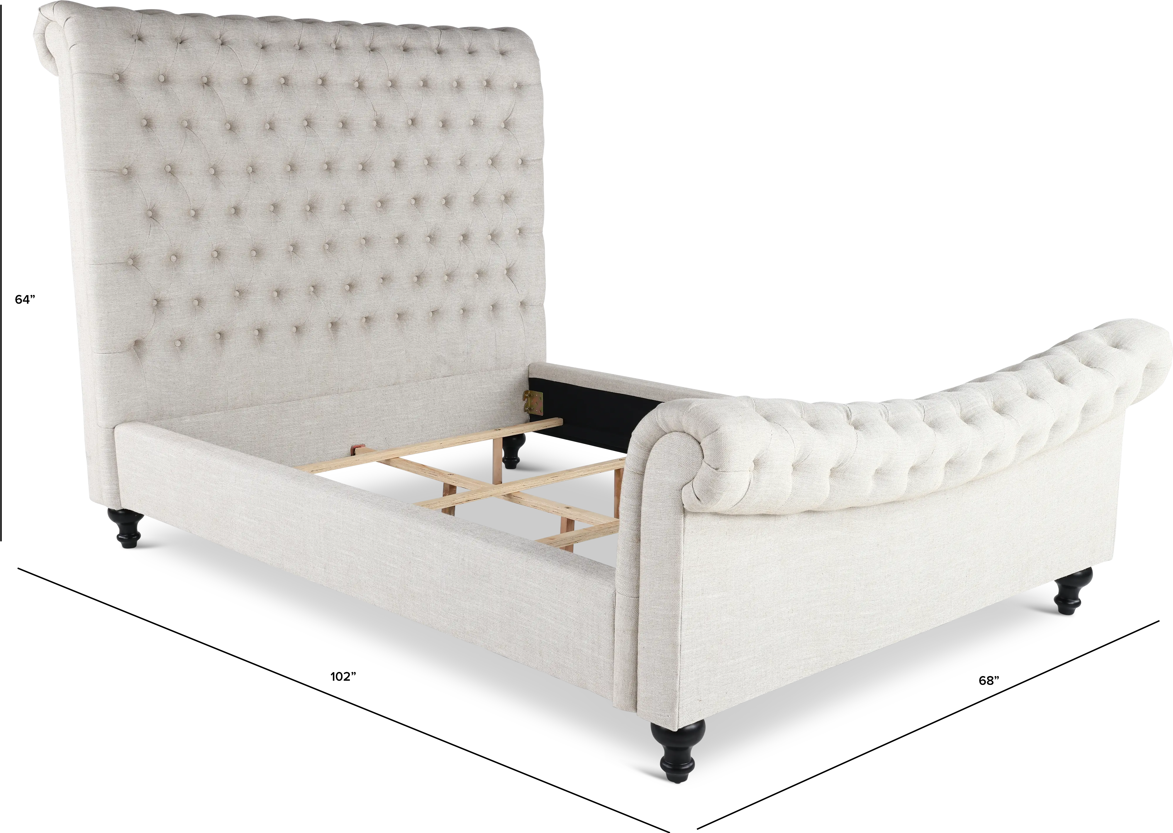 Juliana Sand Queen Upholstered Bed-2