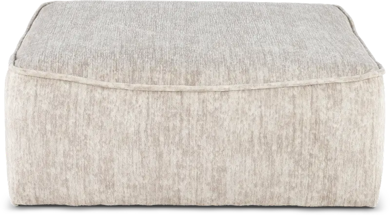 Georgia Parchment Beige Cocktail Ottoman