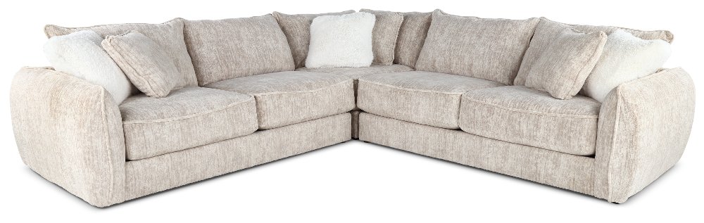 Georgia Parchment Beige 3 Piece Sectional