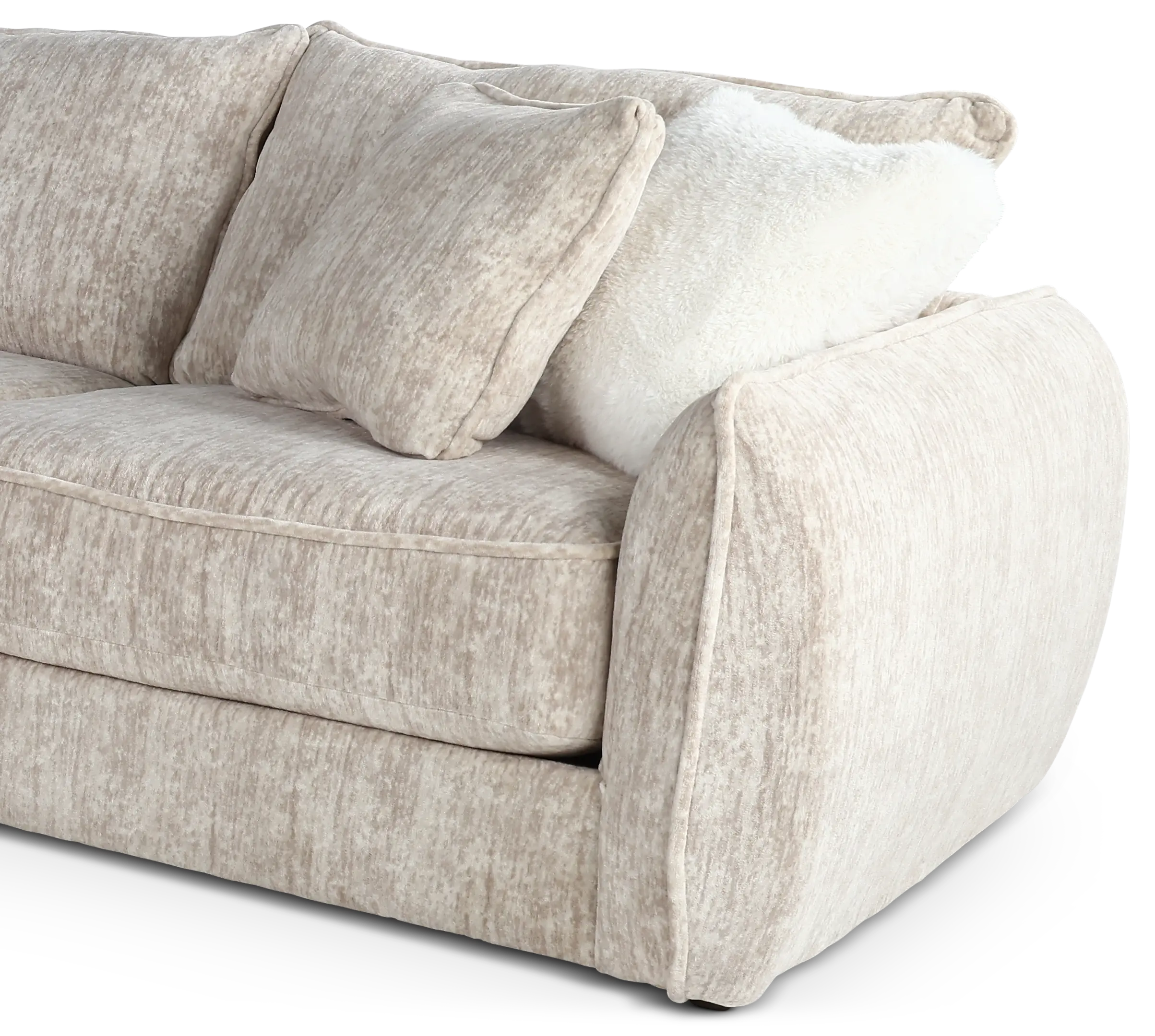 3PC/GEORGIA/PRCHMT Georgia Parchment Beige 3 Piece Sectional-2