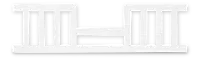 F09524.46 Sheldon Matte White Toddler Guard Rail