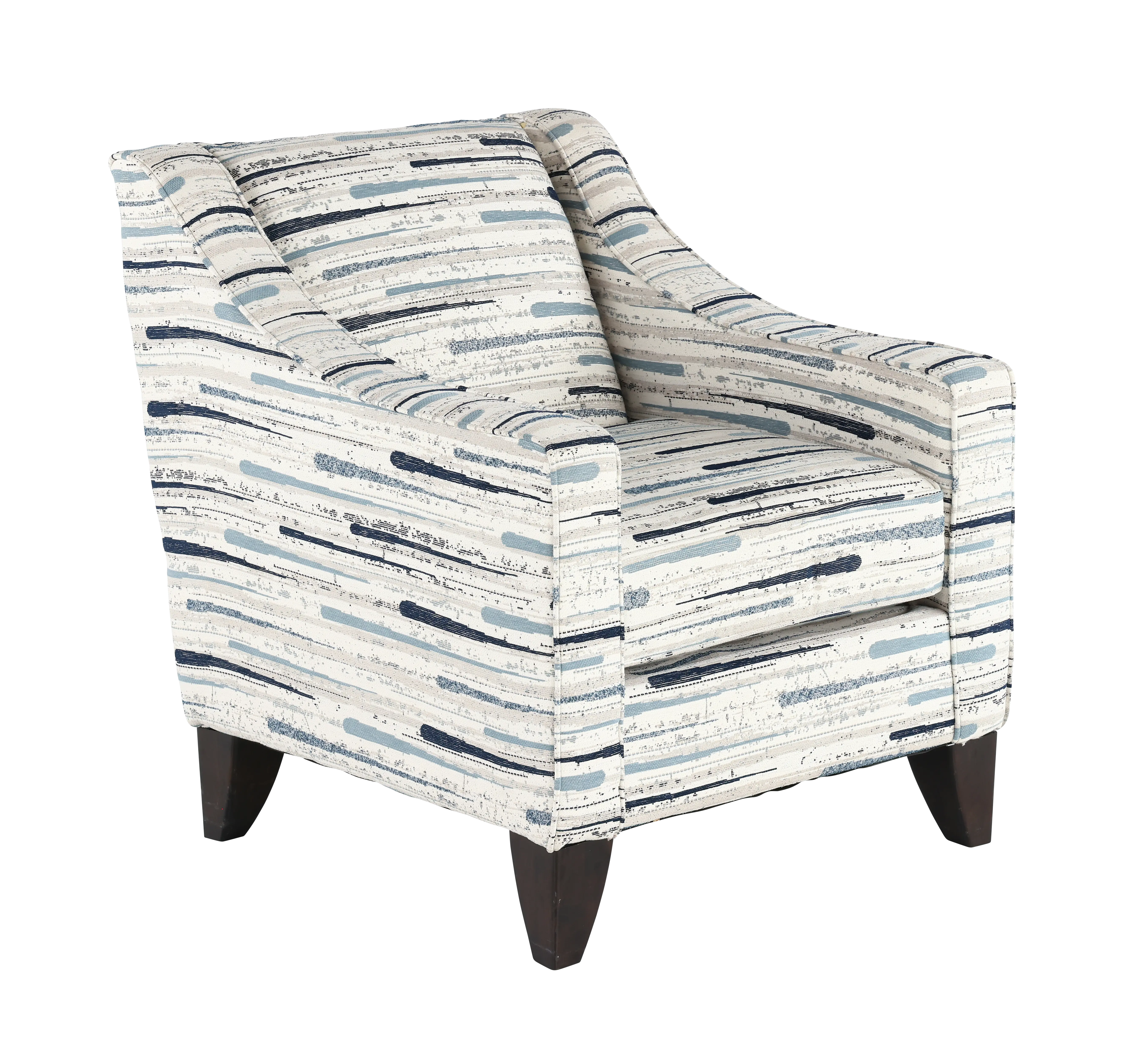VILLA/ALESIASEA/CHR Villa White and Blue Accent Chair-1