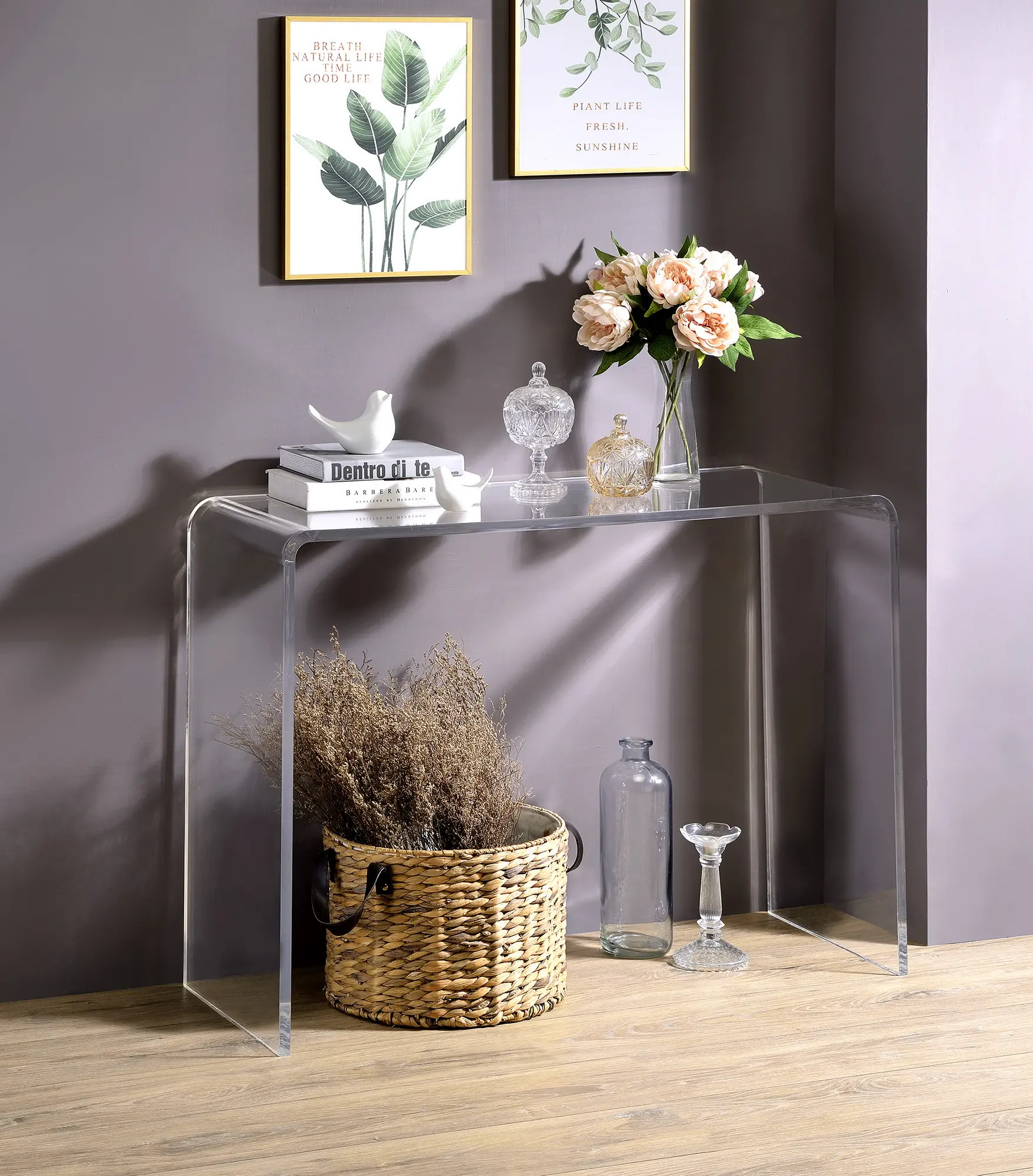 A La Carte Acrylic Sofa Table-2