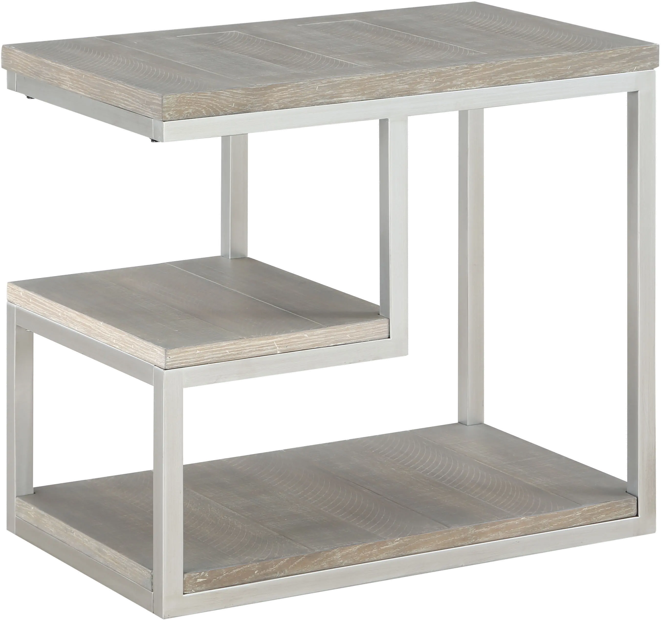 Lake Forest Gray Chairside Table-1