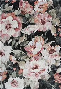 Essentials 8 x 10 Floral Blush Area Rug