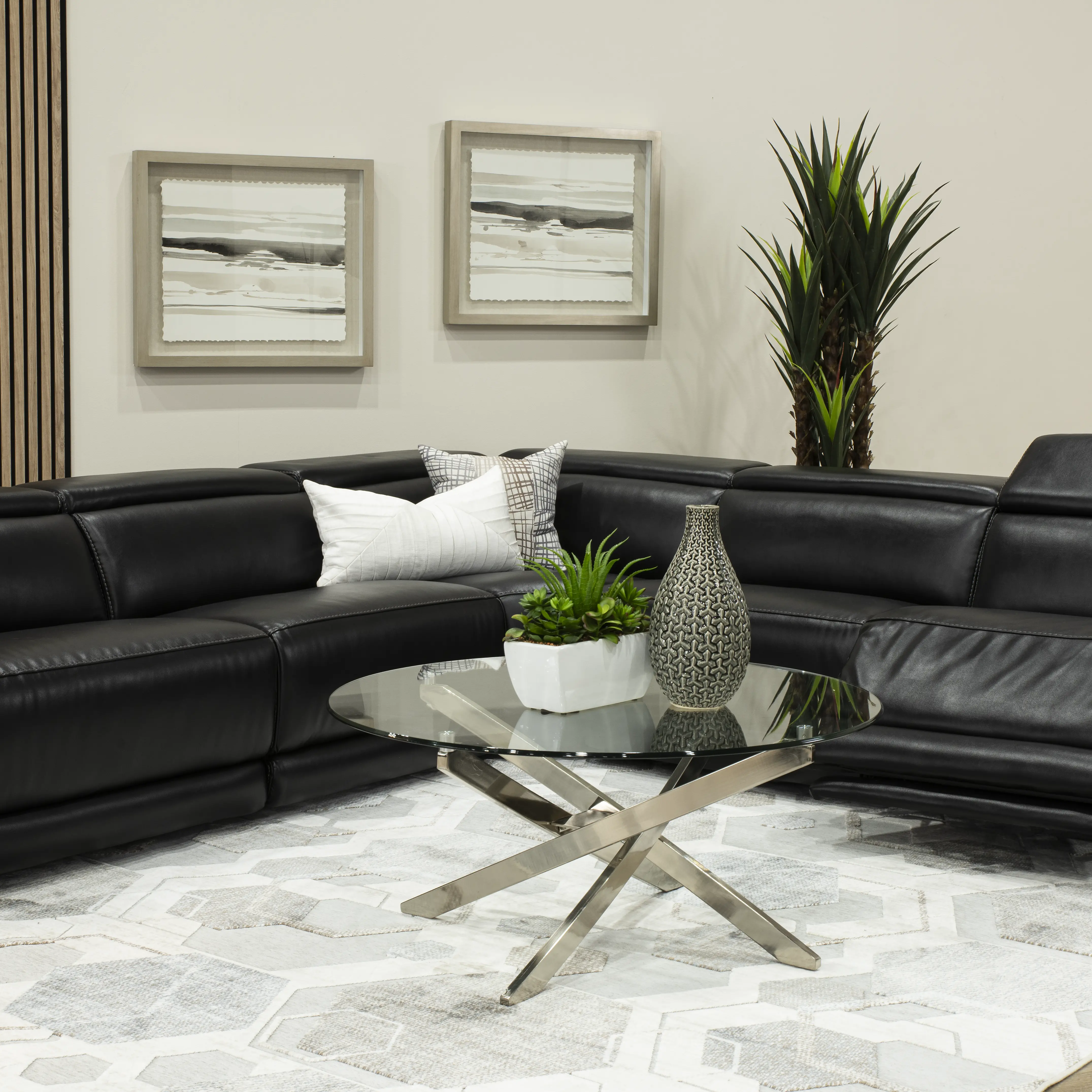 Sofia Blackberry 5-Piece Power Reclining Sectional-4