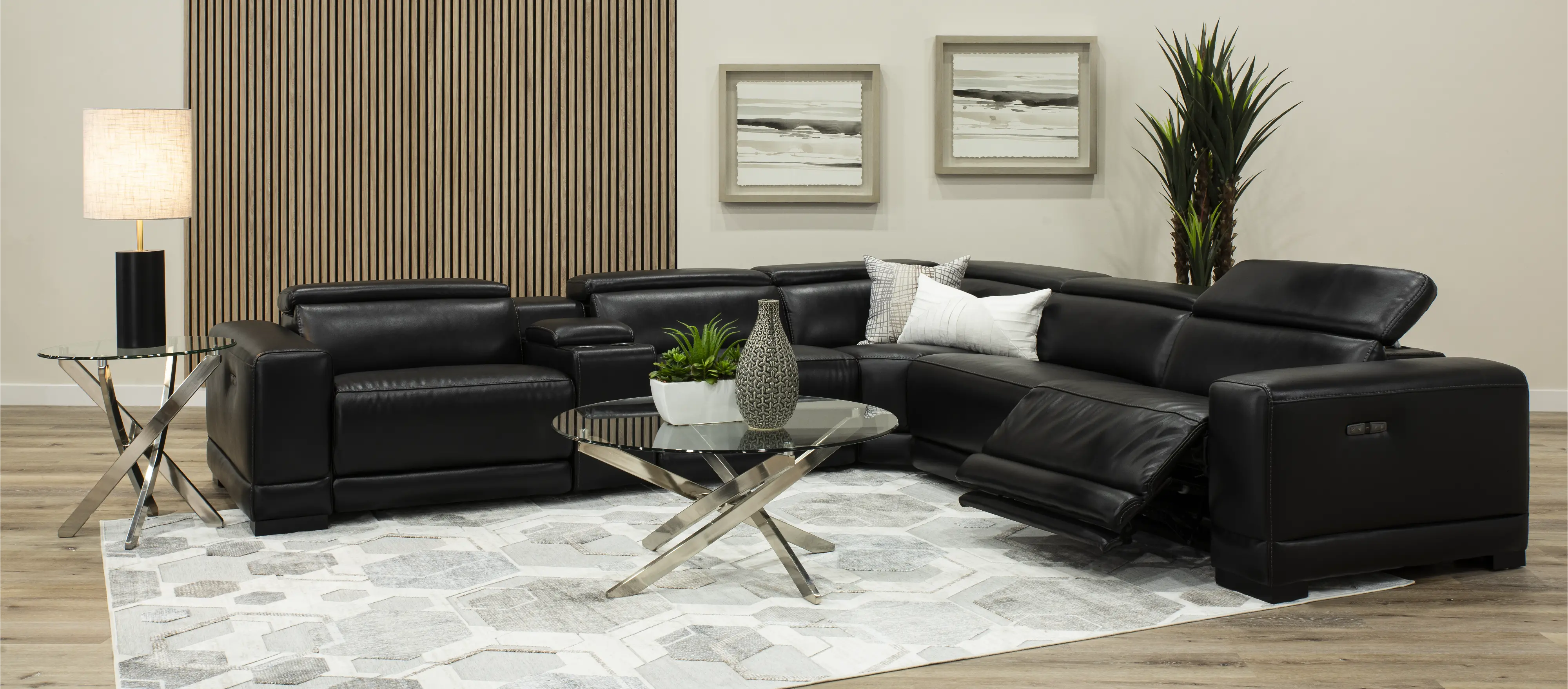 Sofia Blackberry 6-Piece Power Reclining Sectional-2