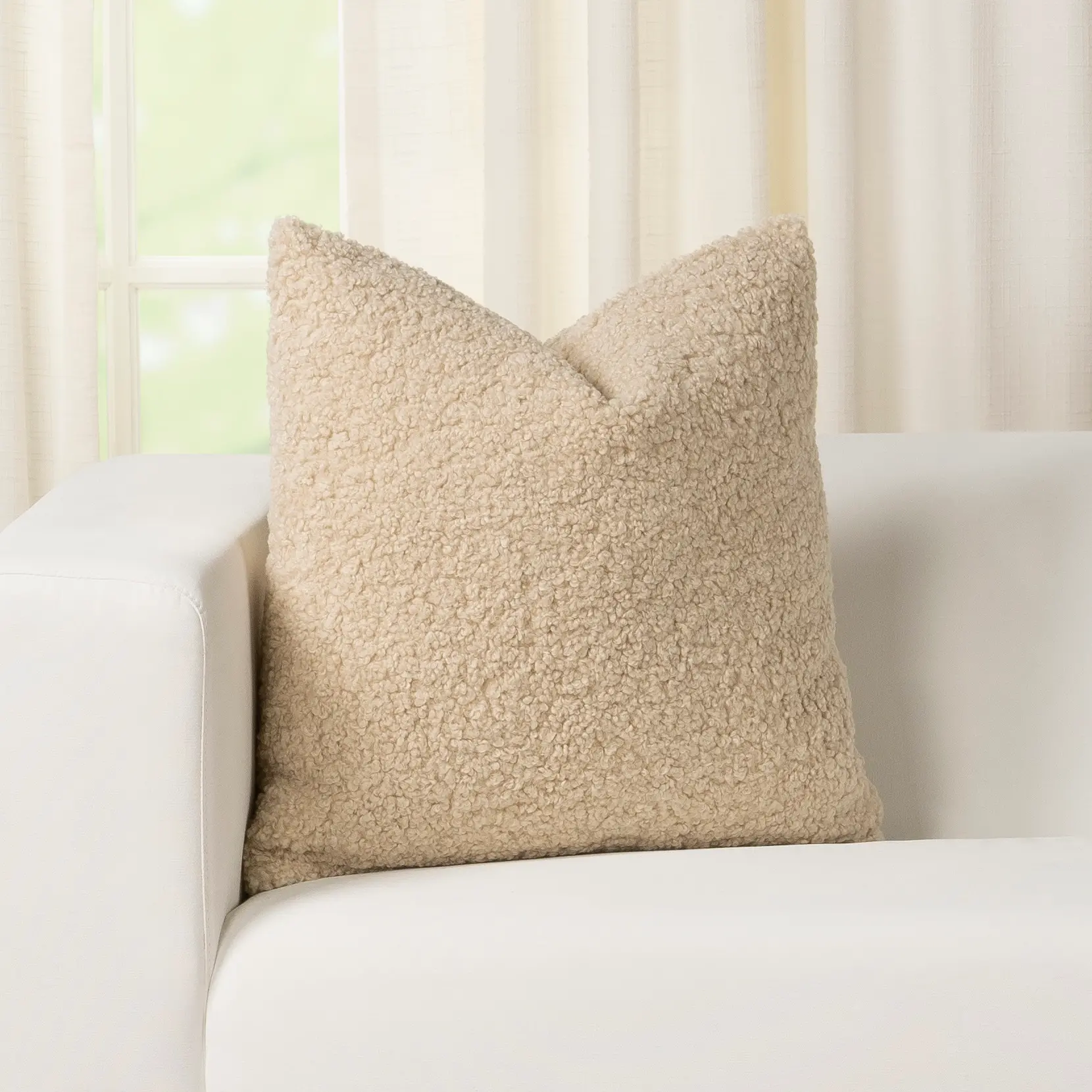 Tiffany Light Brown Accent Pillow-2