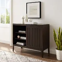 CF1140-BR Asher Record Storage Media Console