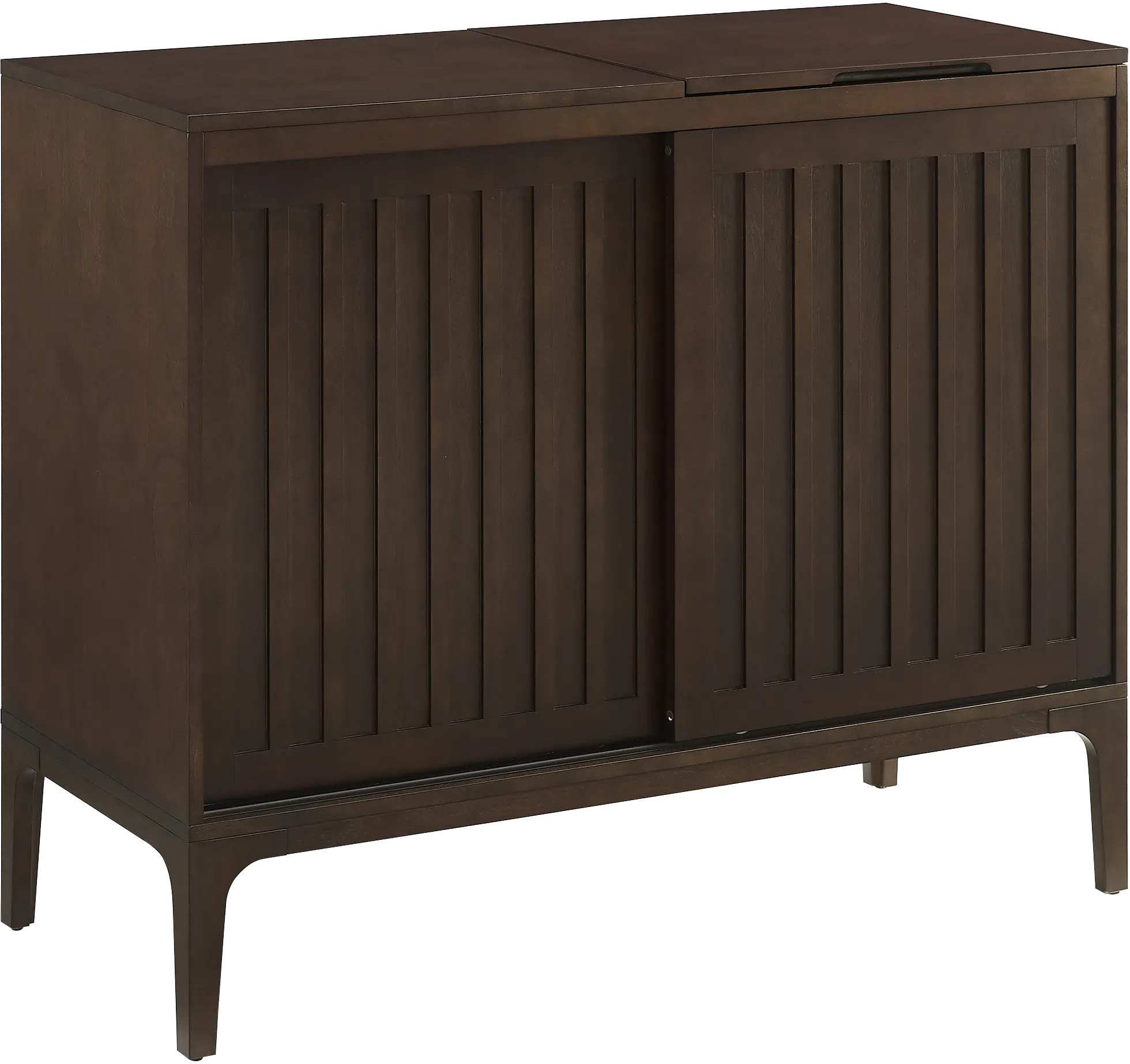 CF1140-BR Asher Record Storage Media Console-1