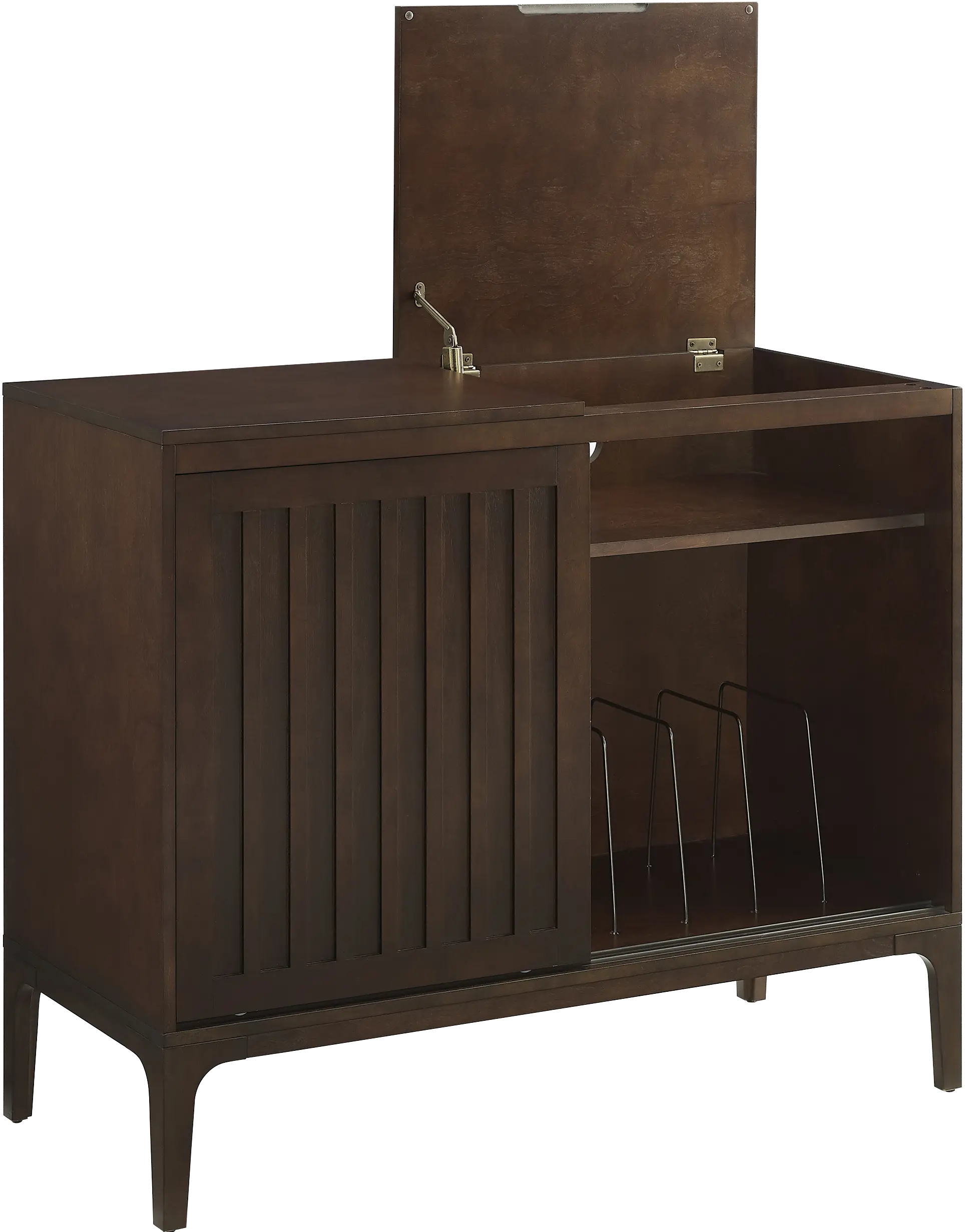 CF1140-BR Asher Record Storage Media Console-4