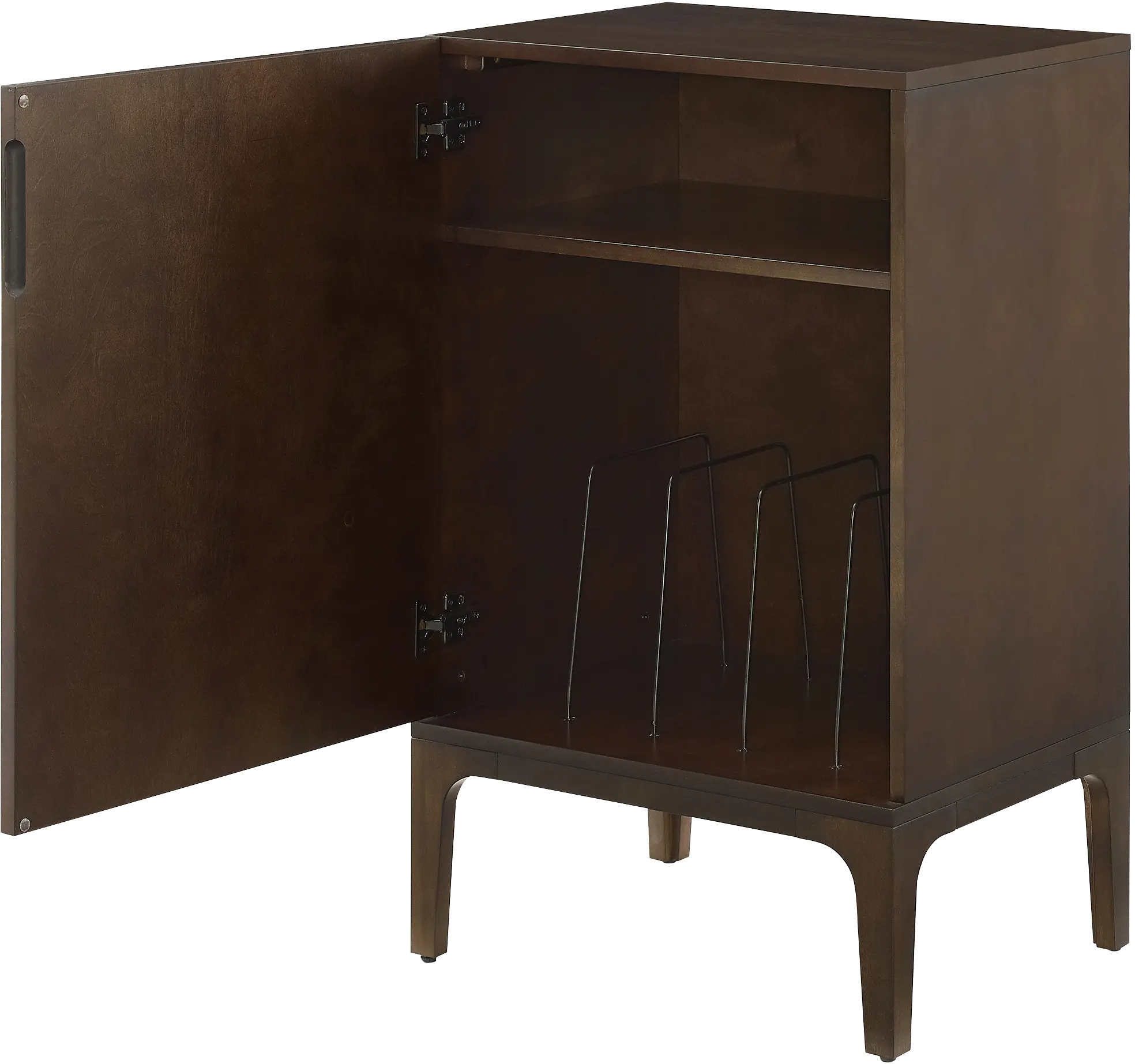 CF1141-BR Asher Record Storage Stand-1