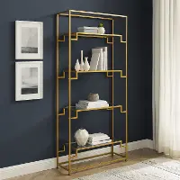 CF1411-GL Celeste Gold Bookshelf