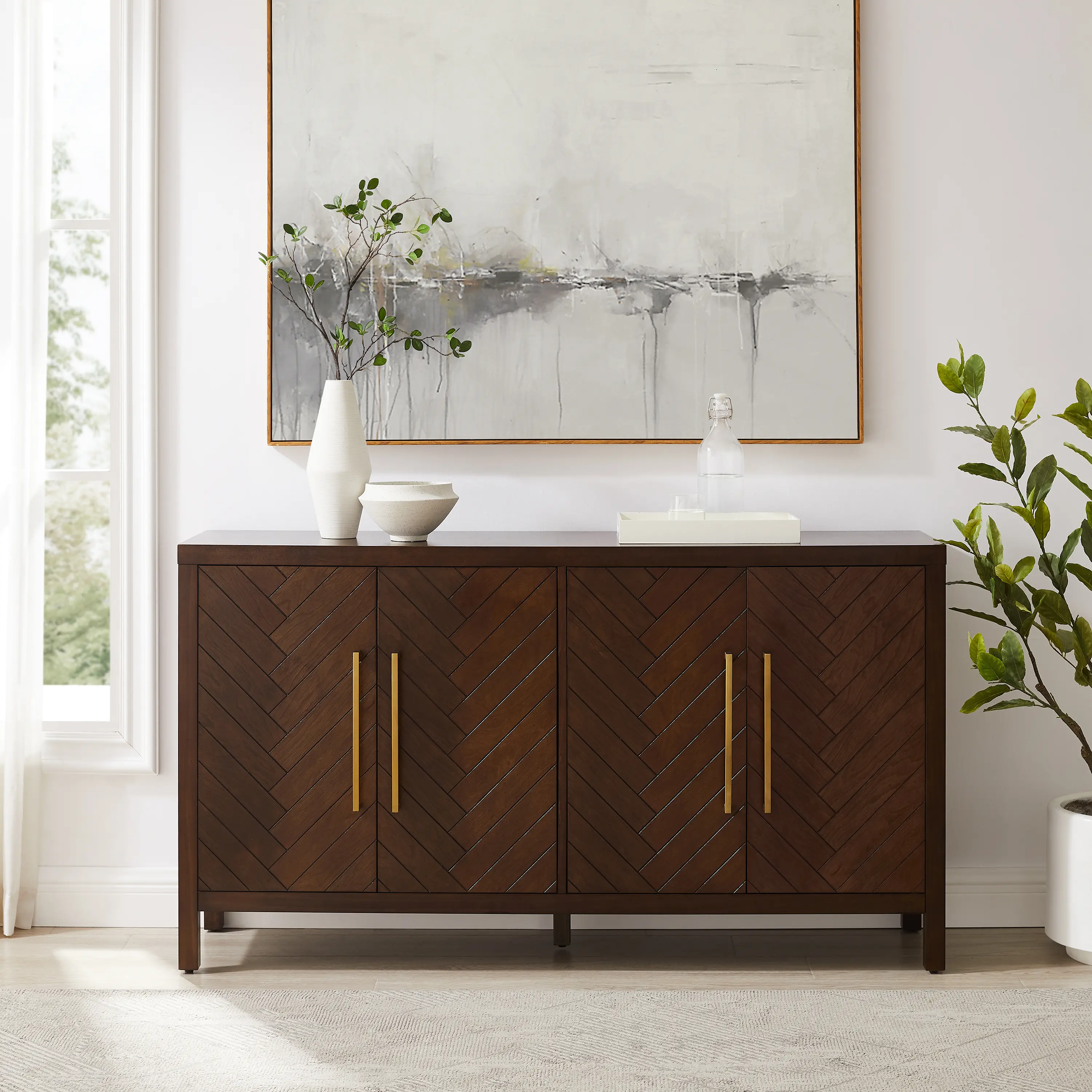 CF4216-BR Darcy Dark Brown Sideboard-2