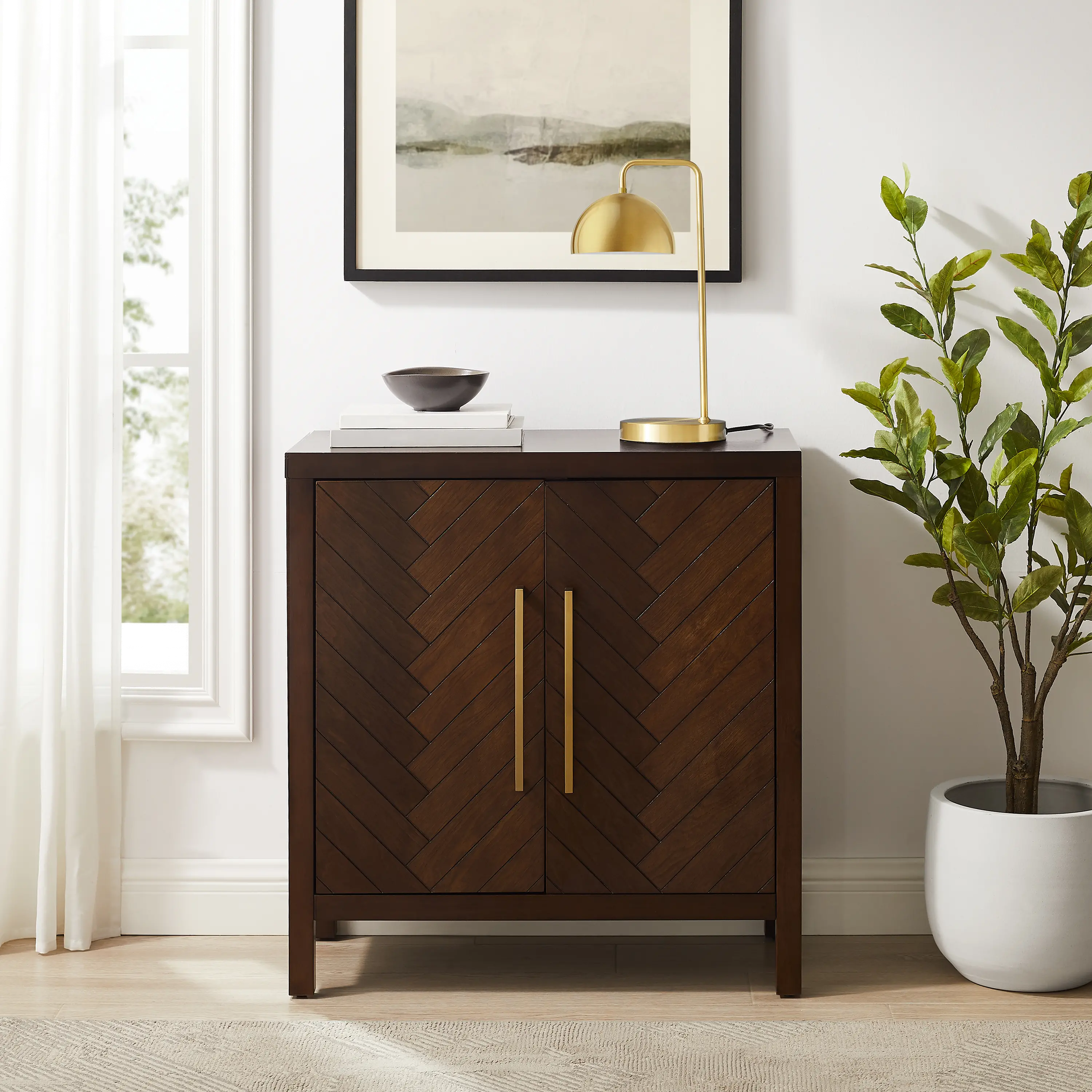 CF3124-BR Darcy Brown Accent Cabinet-2
