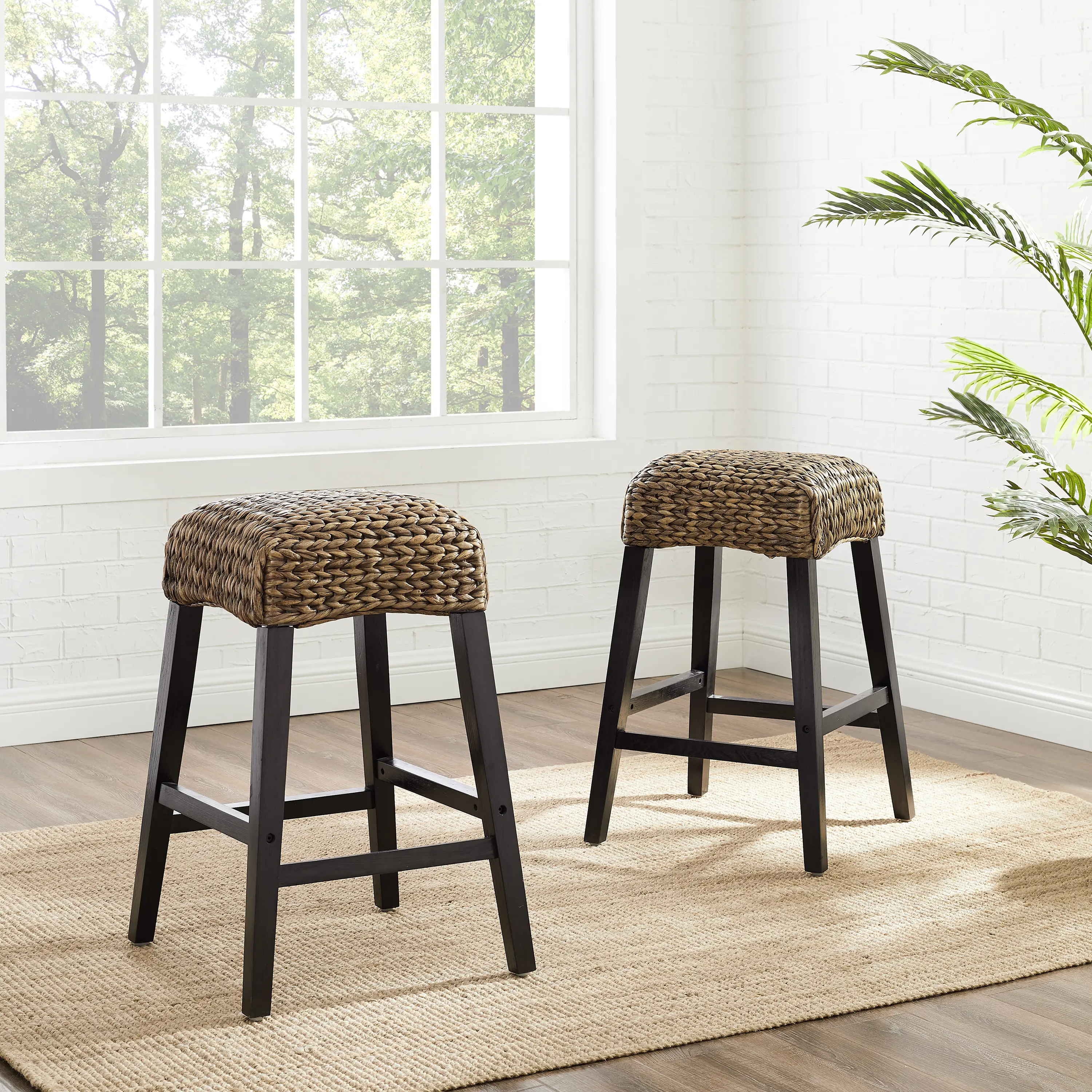 CF502527-SG Edgewater Seagrass Counter Height Stool, Set of 2-1